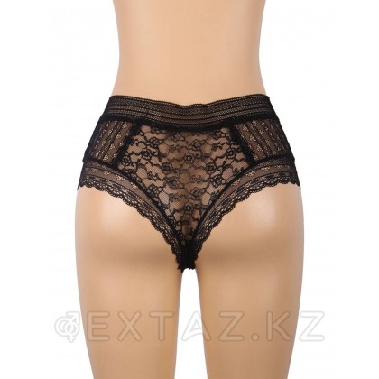 Трусики бразилиана Floral Lace черные (размер 3XL) от sex shop Extaz фото 5