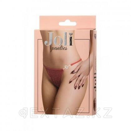Joli Jamie ринстондары бар Трусики, қызыл, ОС от sex shop Extaz фото 8