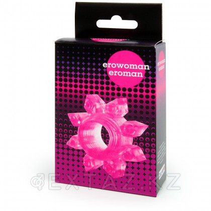 Эрекционное кольцо Snowflake (розовое) от sex shop Extaz фото 4