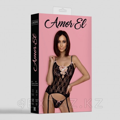 Эротикалық іш киім жиынтығы Madrid қара S / M от sex shop Extaz фото 2