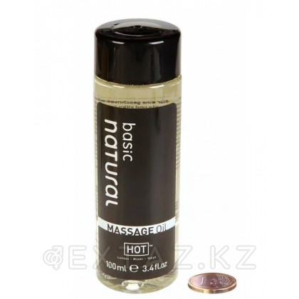 HOT 100 мл Basic natural денеге арналған массаж майы. от sex shop Extaz фото 3