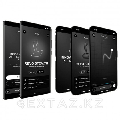 Вибромассажер простаты Nexus Revo Stealth App с вращающейся головкой - extaz.kz фото 6 Айналмалы басы бар Nexus Revo Stealth app простата діріл массажы от sex shop Extaz фото 6