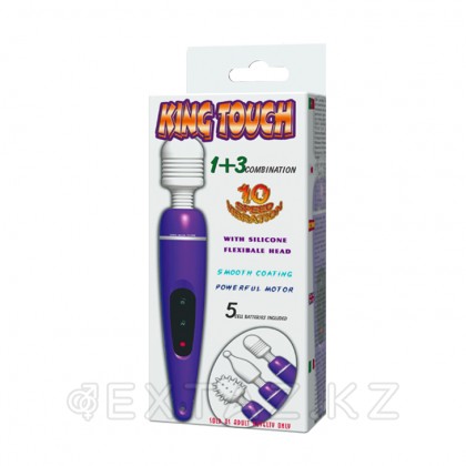 Универсальный массажёр + 2 насадки от sex shop Extaz фото 2