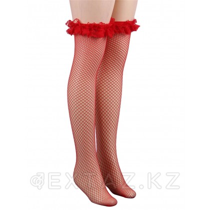 Қызыл Fishnet шұлықтары (XS-L) от sex shop Extaz фото 3