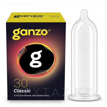 Презервативтер классикалық Ganzo Classic Black Edition 30 дана. от sex shop Extaz
