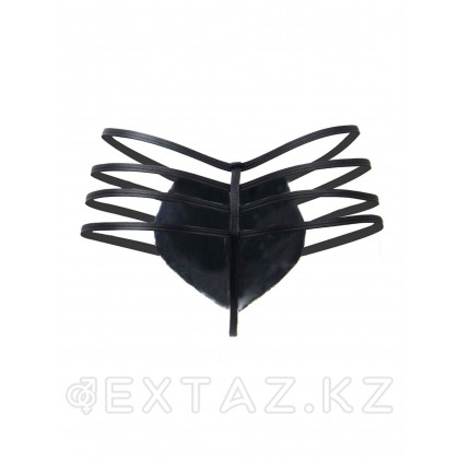 Ohyeah Zipper Black былғары ерлер жіптері, найзағай, L от sex shop Extaz фото 5
