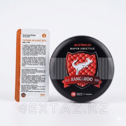 Kangaroo эрекциясын жақсартуға арналған қоздырғыш (15 қойынды. + қоздырғыш гель) от sex shop Extaz фото 5