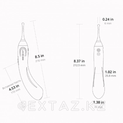 Екі жақты вибратор Lovense Hyphy жылдам оргазм от sex shop Extaz фото 4