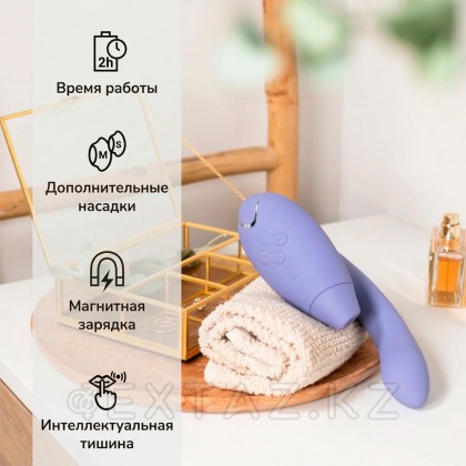 Байланыссыз клиторлық стимулятор Womanizer Duo 2 сирень от sex shop Extaz фото 17