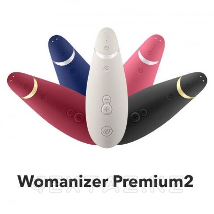 Байланыссыз клиторлық стимулятор Womanizer Premium 2 Бургундия от sex shop Extaz фото 7