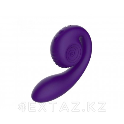 Snail vibe Gizi Қос ынталандыру вибраторы, күлгін от sex shop Extaz
