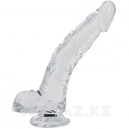 Stallion dildo ұсынылды тірі мөлдір (22 * 3,5 см.) от sex shop Extaz