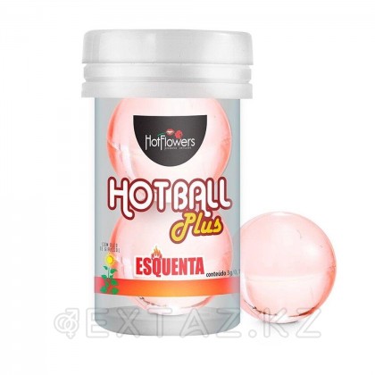 Қыздырғыш әсері бар екі шар түріндегі май негізіндегі hot BALL PLUS майлағышы от sex shop Extaz