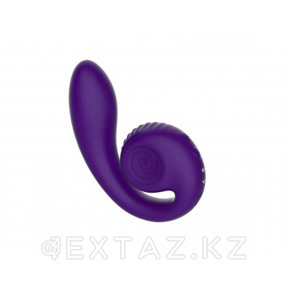 Snail vibe Gizi Қос ынталандыру вибраторы, күлгін от sex shop Extaz фото 3