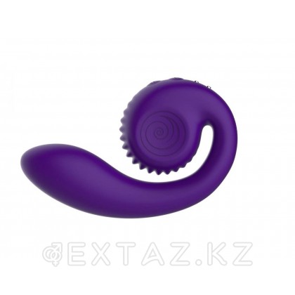 Snail vibe Gizi Қос ынталандыру вибраторы, күлгін от sex shop Extaz фото 2