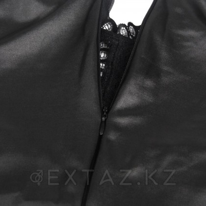 Ohyeah шілтерлі былғары көйлек + жіптер, 3XL-4XL от sex shop Extaz фото 9