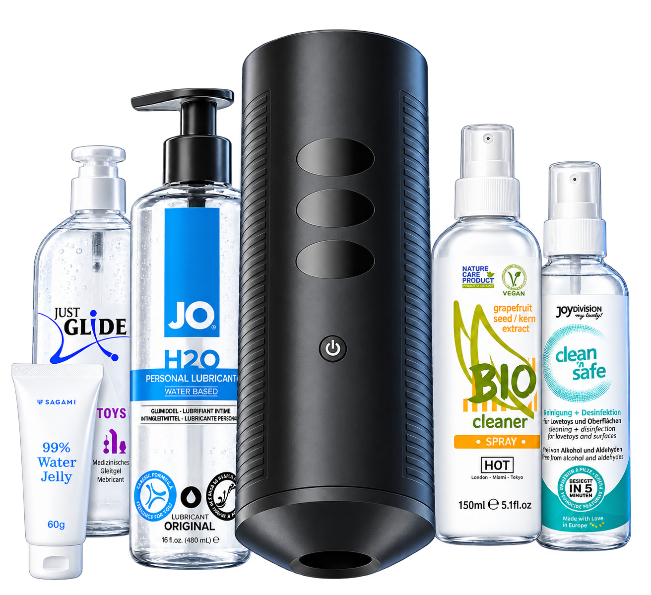 KIIROO Titan лубрикантпен және клинермен
