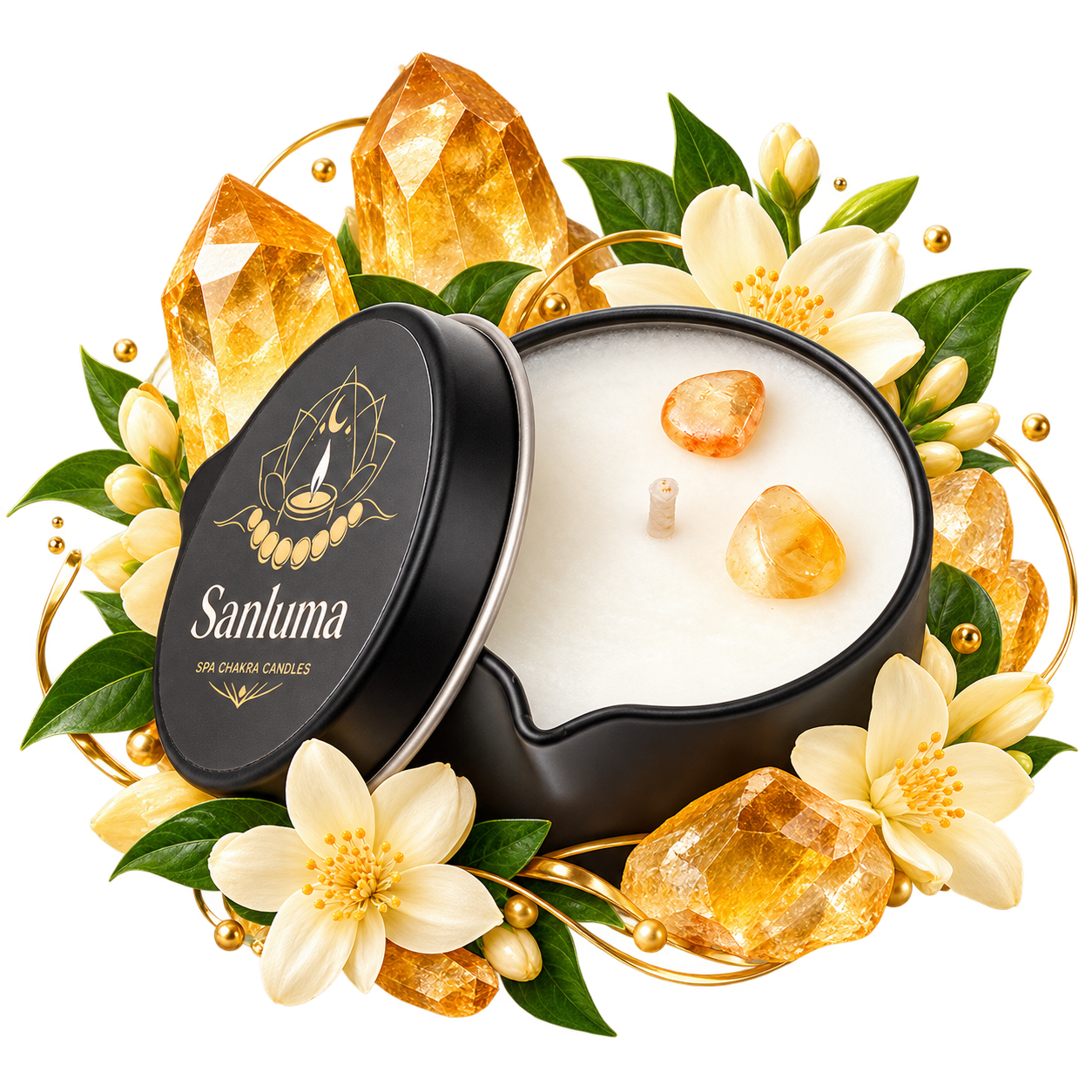 Sanluma Сияние массажға арналған SPA шамы 40 г