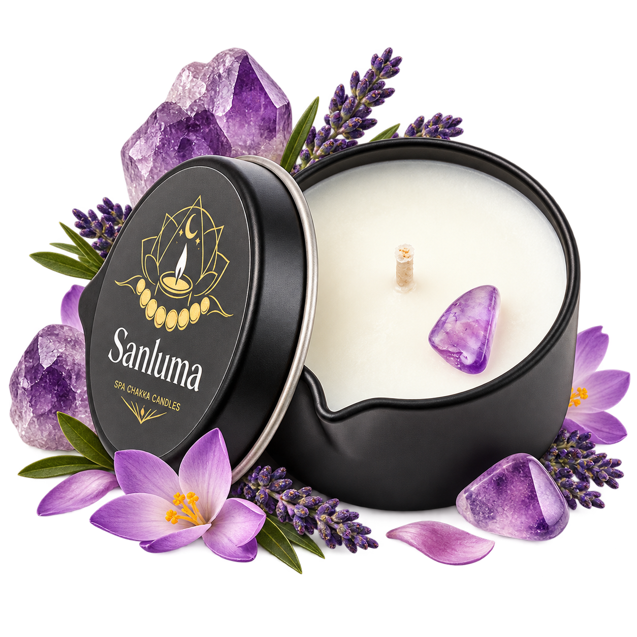 Sanluma Глубина массажға арналған SPA шамы 40 г