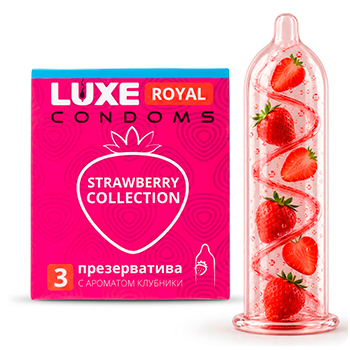 LUXE ROYAL Strawberry Collection мүшеқаптары, 3 дана